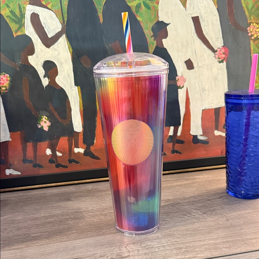 Starbucks Multicolor Tumbler with Straw